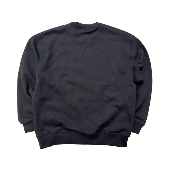 Burberry Sweatshirt Mens Medium Black Red Box London England Logo Crewneck NWT - Picture 3 of 5